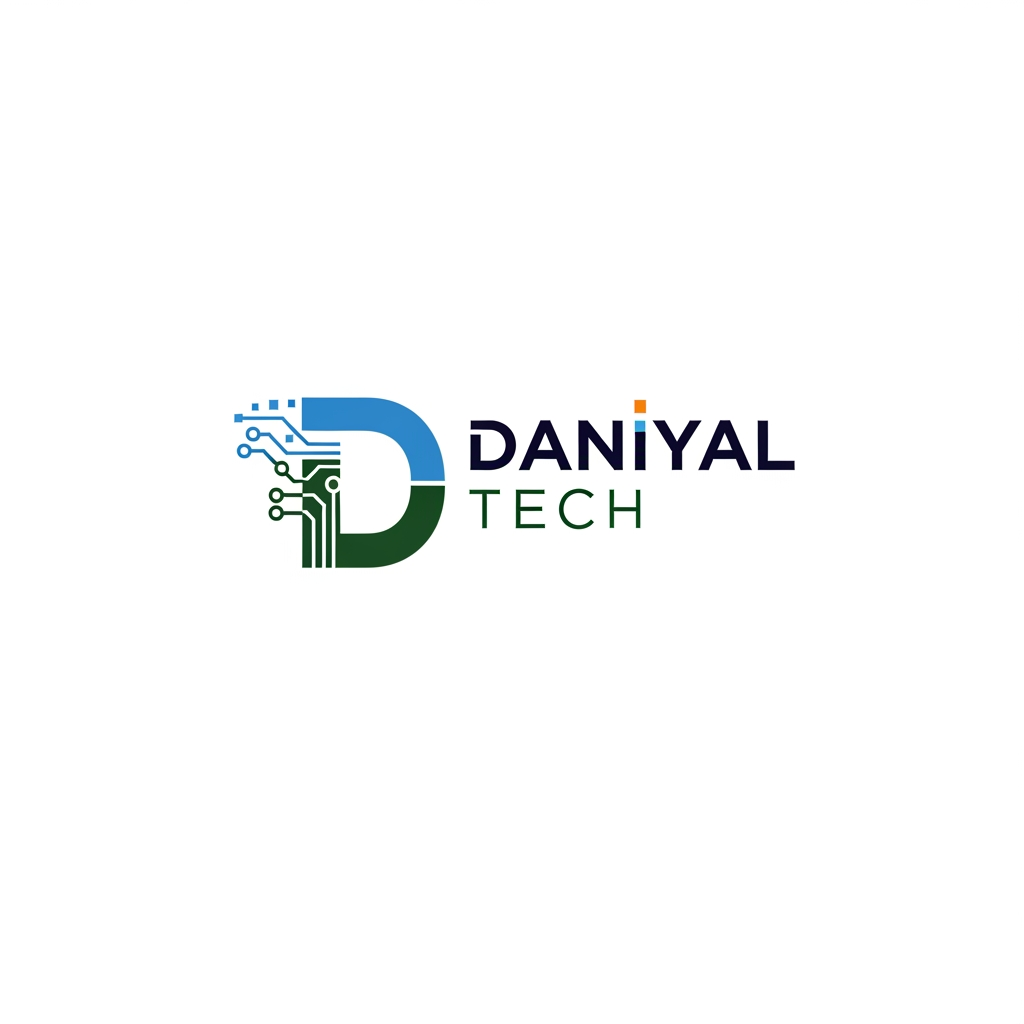 AI Design for daniyal tech logo make for personal portfolio