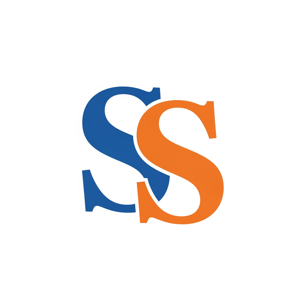 AI Design for SS in blue and orange. No 3D simple and traditional