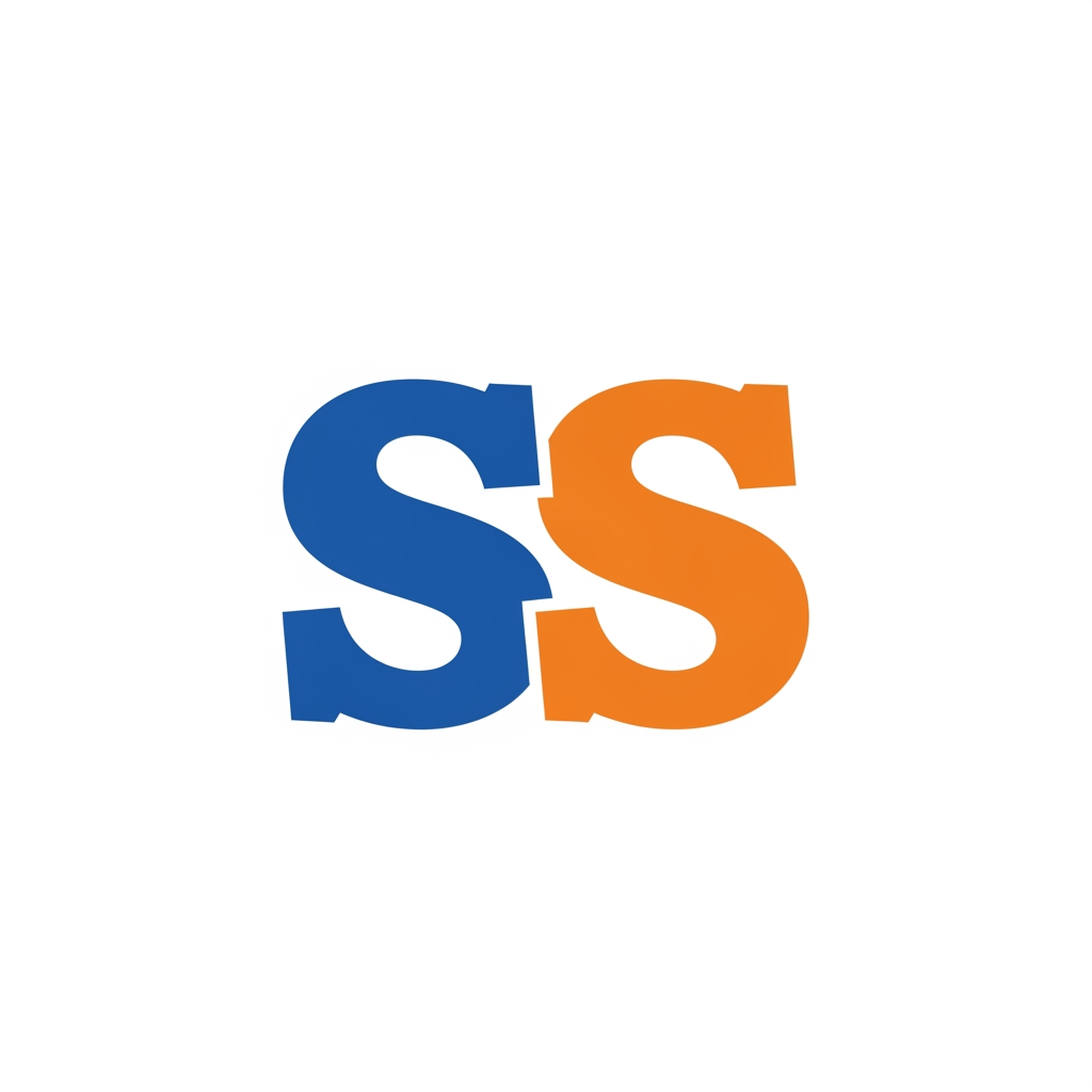 AI Design for SS in blue and orange. No 3D simple and traditional