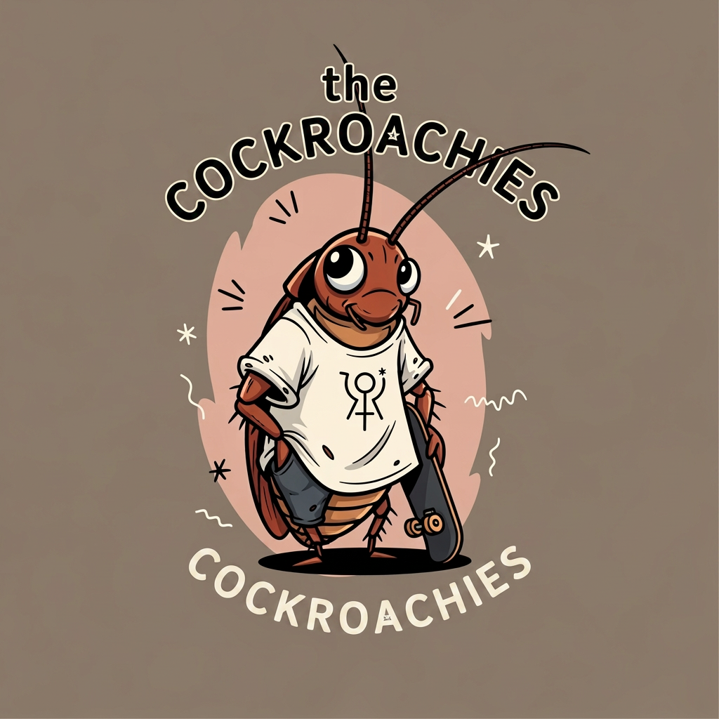 AI Design for brand name is the cockroachies