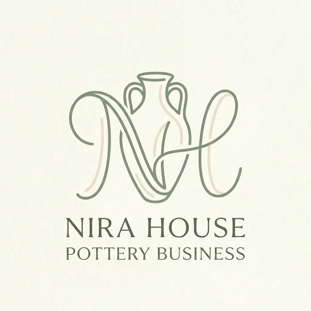 AI Design for Nira house Porttery business logo create