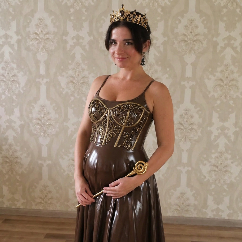 AI Design for she is beautiful pregnant queen of poop