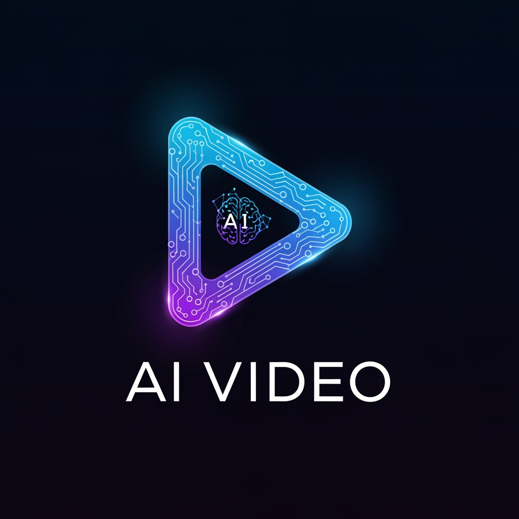 AI Design for create a logo of ai video in youtube channel