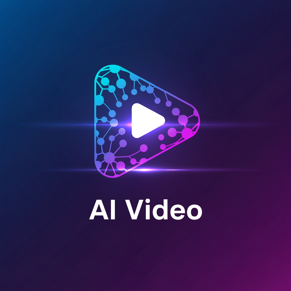 AI Design for create a logo of ai video in youtube channel