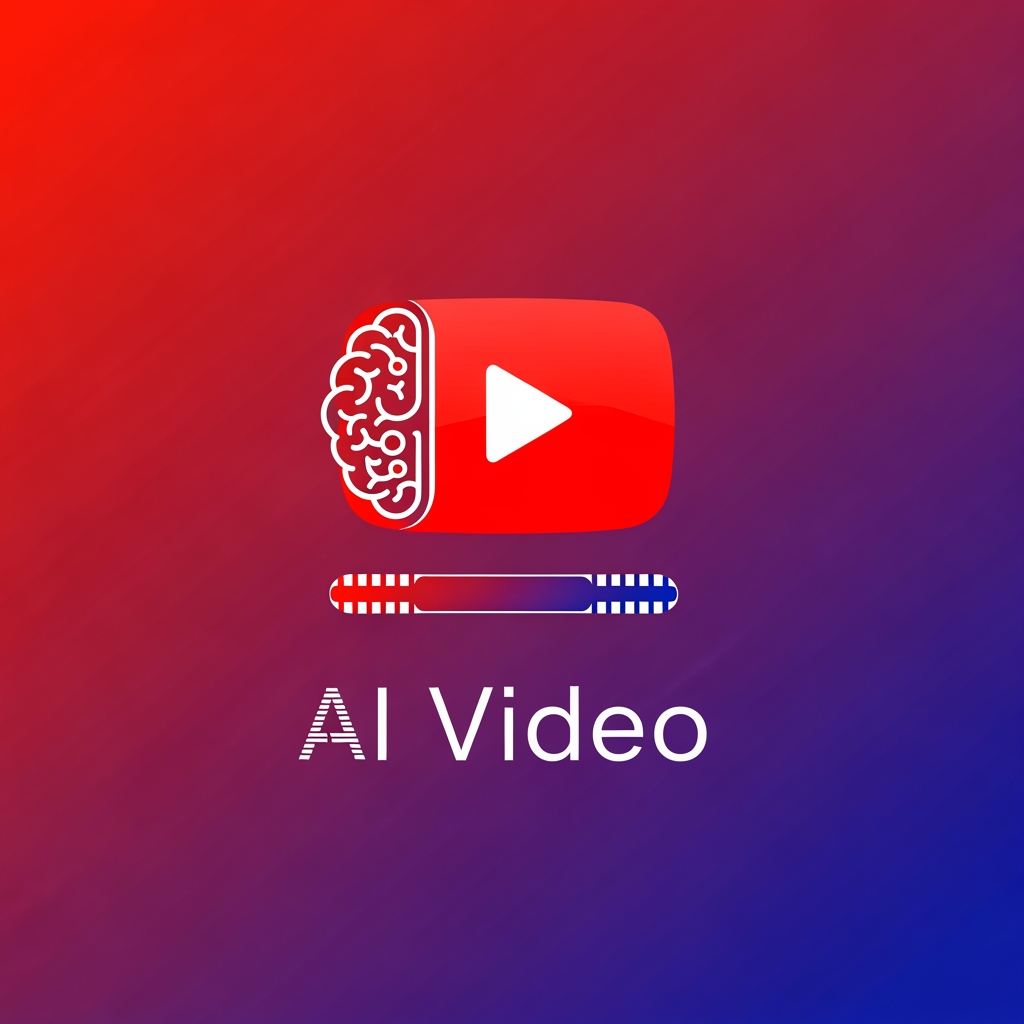 AI Design for create a logo of ai video in youtube