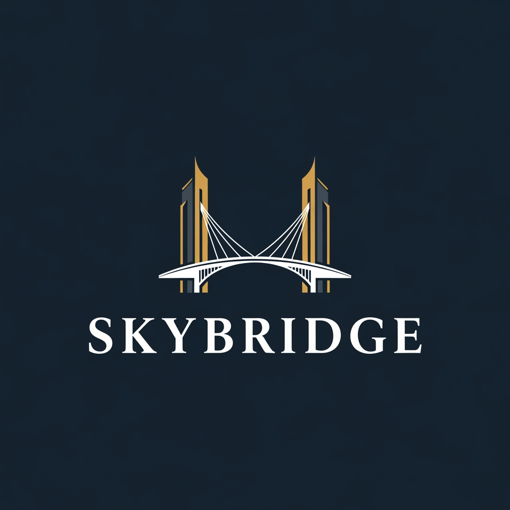 AI Design for "Skybridge" i want to create classic and elegant logo for my firm