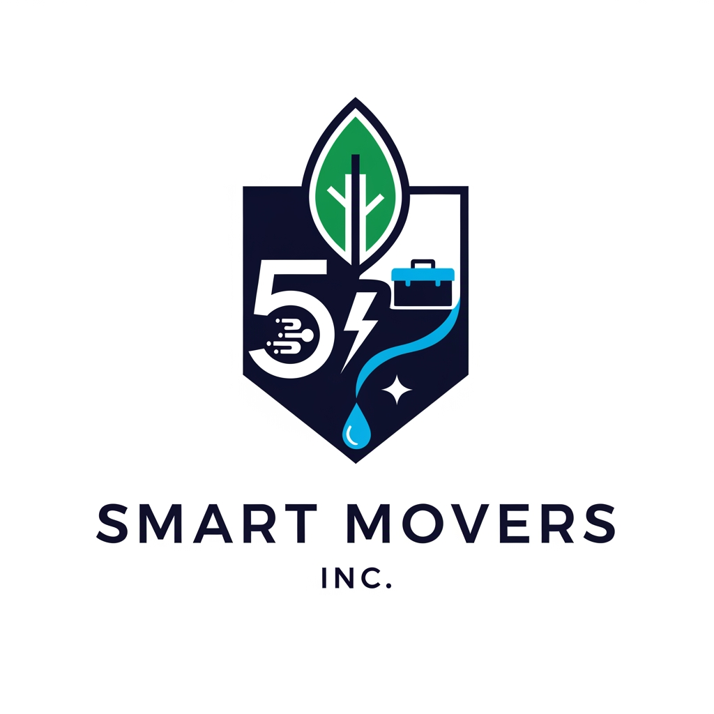 AI Design for Create a world-class modern logo for "5 Smart Movers Inc." that looks like it was designed by a top branding agency such as Pentagram, Landor, or Collins.
Style: ultra-minimal, premium, iconic, scalable vector logo, clean geometry, negative space design, modern corporate branding, timeless and memorable.
Concept:
Design a single unified symbol that subtly combines all five services into one intelligent mark rather than placing five separate icons around a circle.
The logo should visually merge:
• Landscaping → leaf, lawn curve, tree silhouette, growth element
• Janitorial → sparkle, cleaning shine, water drop, freshness
• Moving Services → box, moving path, directional motion, transport
• Handyman → tool silhouette integrated through negative space
• Electrician → lightning bolt, energy flow, power connection
The number "5" should be the hero element, but hidden intelligently within the design rather than appearing as a basic number.
The logo should feel innovative, futuristic, and instantly recognizable.
Creative Direction:
* Use geometric construction
* Use clever negative space
* Avoid clipart
* Avoid multiple separate icons
* Avoid circular service badges
* Avoid crowded layouts
* Avoid gradients unless extremely subtle
* Must work in one color, black and white, and full color
* Strong enough to become a national brand
Visual Inspiration:
Modern tech startups, luxury construction brands, premium home service companies, Tesla-level simplicity, Airbnb-level memorability, FedEx-style hidden symbolism.
Color Palette:
Primary: Deep Navy (#0F172A)
Secondary: Emerald Green (#10B981)
Accent: Electric Cyan (#06B6D4)
Optional luxury accent: Soft Gold (#D4A017)
Typography:
Custom modern sans-serif wordmark.
Bold "SMART MOVERS" with smaller "INC."
Professional, clean, highly legible.
Composition:
A powerful standalone icon above the wordmark.
The icon should resemble a modern crest or abstract monogram at first glance, but reveal all five services when viewed closely.
Design Goals:
* Premium
* Trustworthy
* Corporate
* Eye-catching
* Instantly recognizable
* Suitable for trucks, uniforms, business cards, website, social media, and building signage
* Looks expensive and professionally branded
* Award-winning logo quality
Output:
White background, vector style, perfect symmetry, high contrast, brand presentation quality, Behance showcase quality, logo design competition winner, clean SVG-ready artwork, no mockups, no 3D effects, no shadows, no stock elements.
