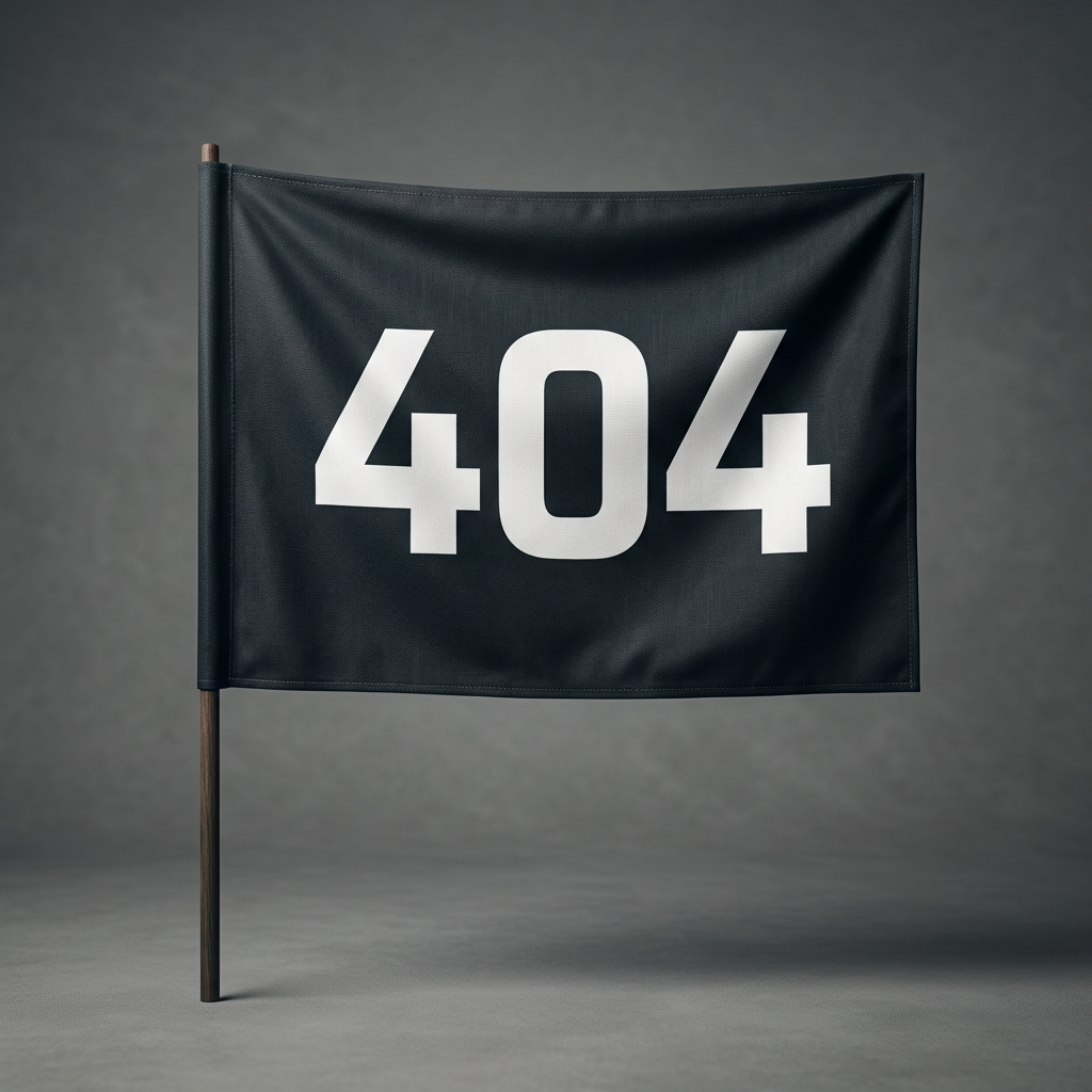 AI Design for ЗДЕЛАЙ ПРОСТО ФЛАГ 404 БЕЗ ВСЕГО