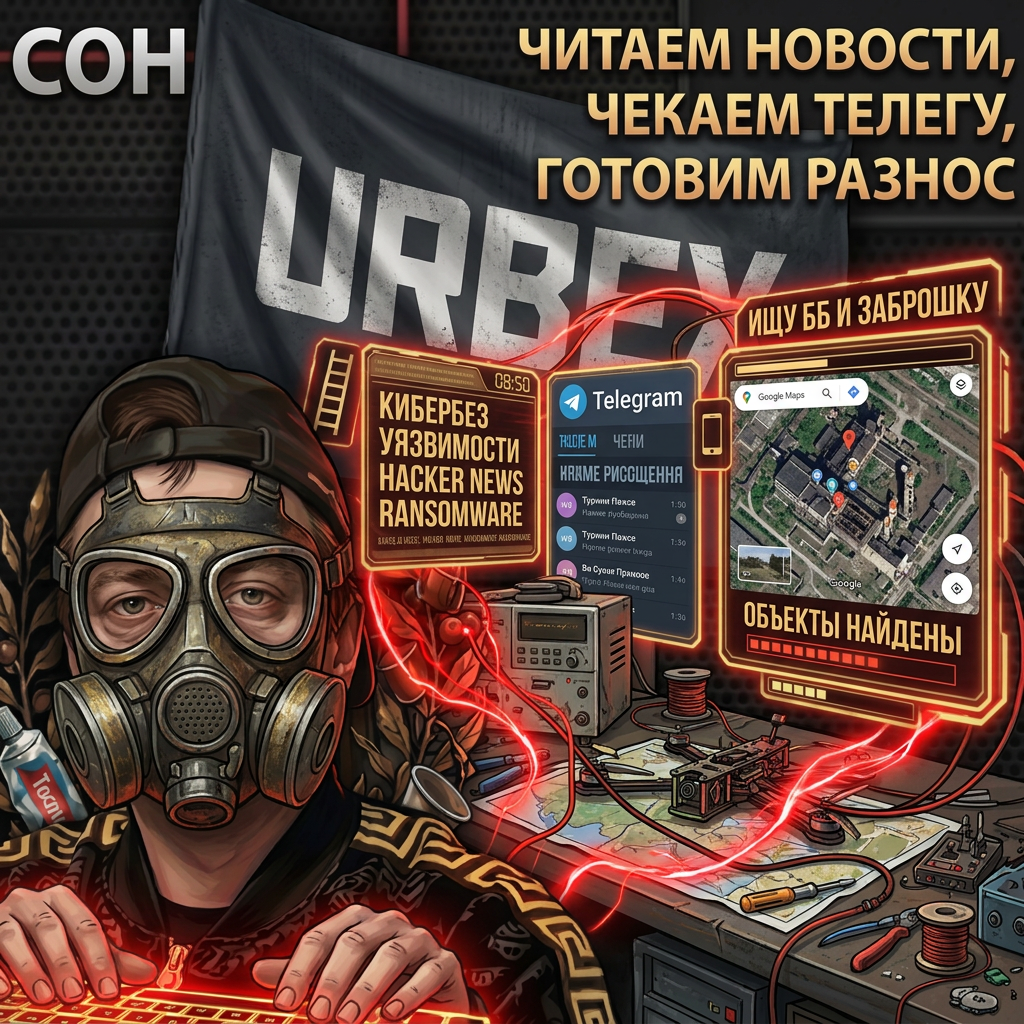 AI Design for ЗДЕЛАЙ ЕТОМУ ЧЕЛУ ПРОИВОГАЗ НА ЕБАЛЕ НА ФЛЕГЕ НАДПИСЬ URBEX И НА МОНИТОРЕ ГУГЛ КАРТЫ И НАДПИСЬ ИШЮ ББ И ЗАБРОШКУ И ВМЕСТО КРОВАТИ РАБОЧЕЕ МЕСТО