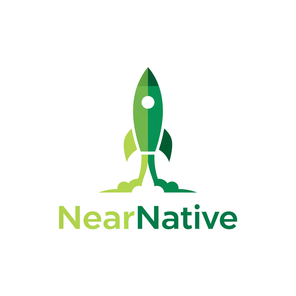 AI Design for generate a logo in green including a rocket for this app : NearNative · Hyperlocal Skill Economy · India · Full Pitch
India's real skills economy already exists.
It just doesn't have an app yet.
Not a course platform
Not a gig board
Not a review app
Not a govt. scheme
Not WhatsApp
NearNative digitises the trust layer underneath India's ₹2.5 trillion informal skill economy — voice-native, proximity-first, community-verified. The cook next door who's trained thirty families. The retired machinist. The woman who teaches classical dance from her living room. They exist. They just can't be found, booked, or paid. write a prompt to generate a logo for this app in green with a rocket in the logo