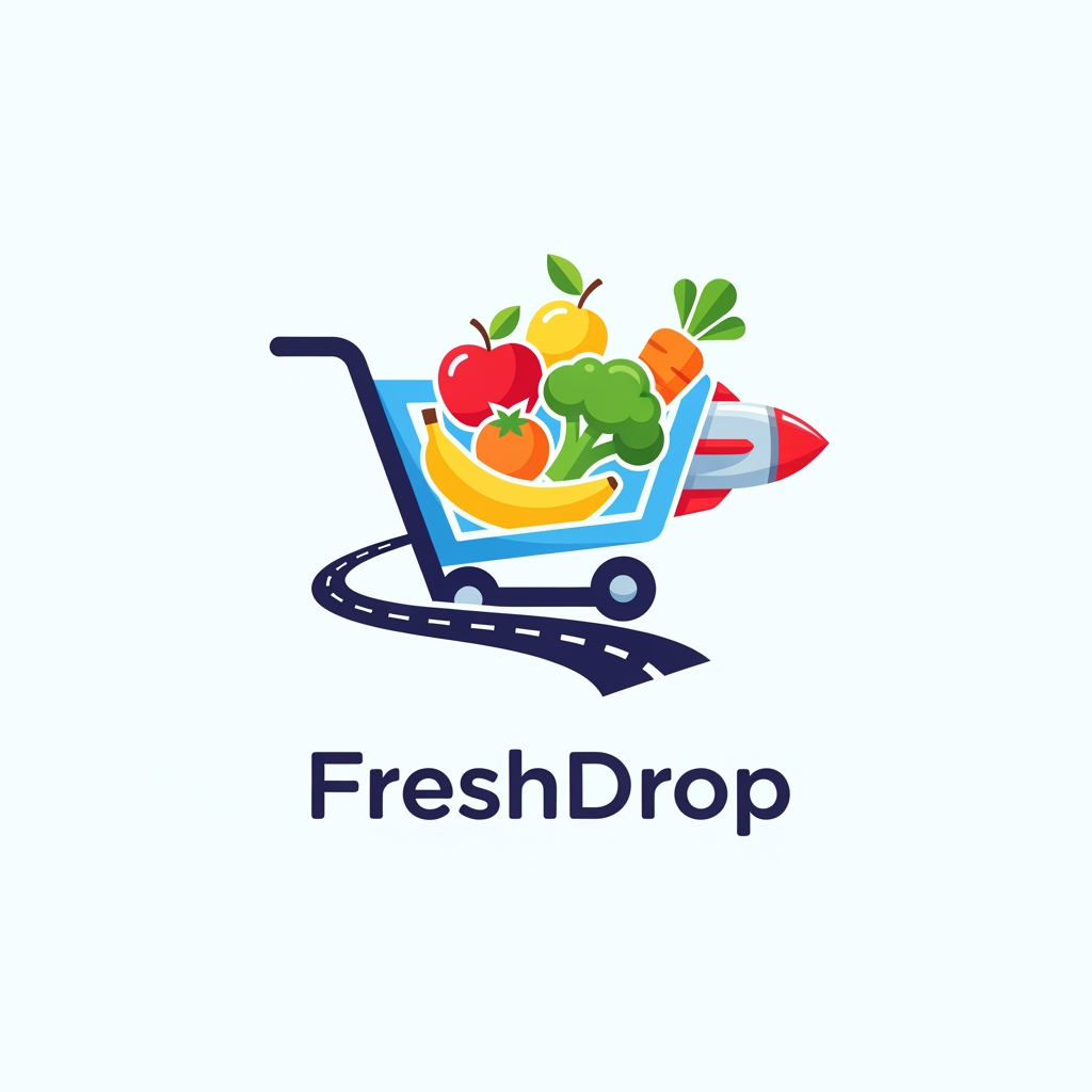AI Design for logo for grocery delivery app