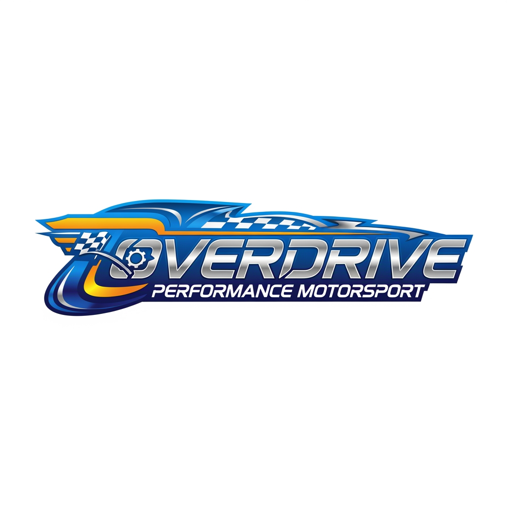 AI Design for Erstelle mir ein Logo für mein iRacing GT3/LMP2/GTP Team Name Overdrive Performance Motorsport