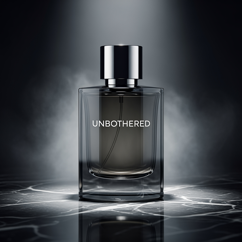 AI Design for UNBOTHERED , it is a premium perfume brand