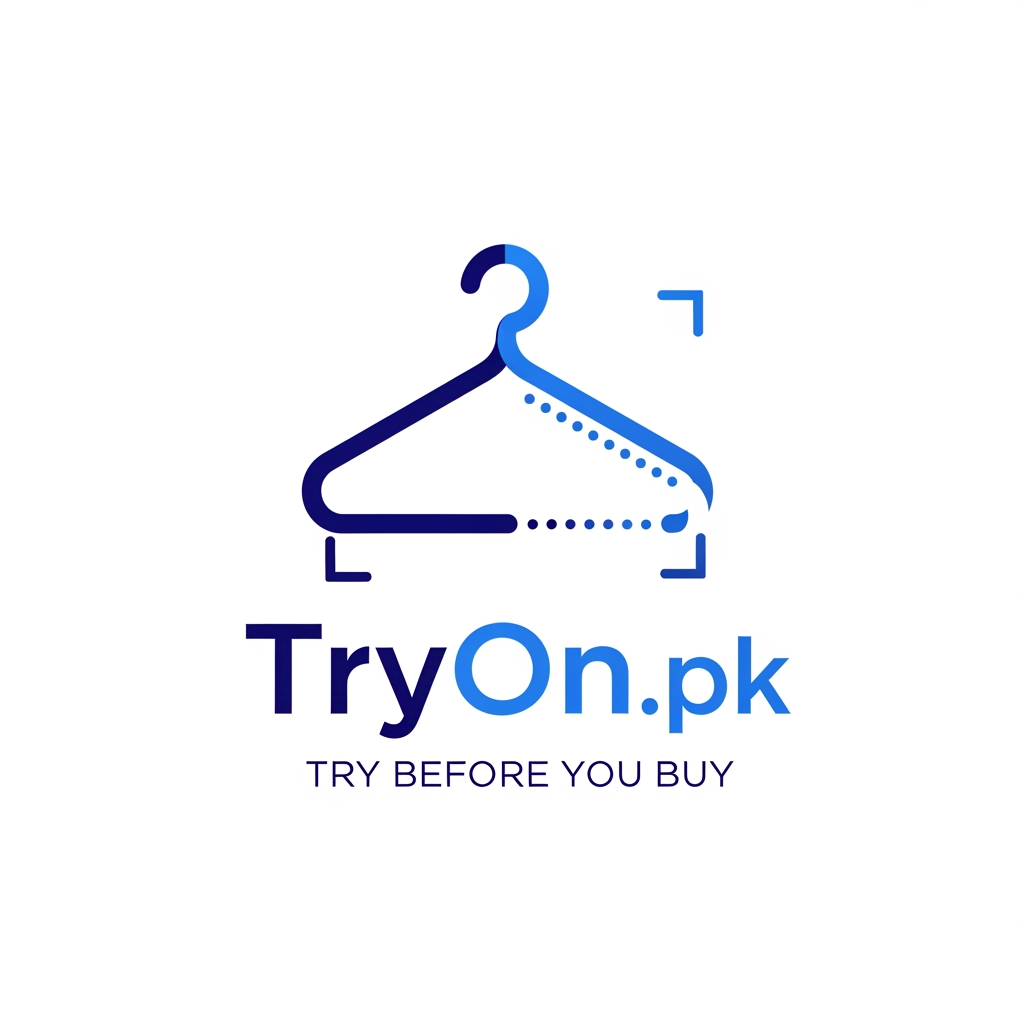 AI Design for Design a world-class logo for a B2B fashion technology startup called "TryOn.pk" with the tagline "Try Before You Buy". The company specializes in AR (Augmented Reality) Virtual Try-On solutions and Shopify store integration for fashion and clothing brands. Create a modern, premium, and highly memorable logo that combines a clothing hanger with an AR scanning frame and subtle digital technology elements. The logo should instantly communicate fashion, virtual try-on, innovation, trust, and e-commerce technology. Use a professional navy blue, royal blue, and electric blue color palette with a clean white background. Include both a distinctive icon and a modern wordmark. Use elegant sans-serif typography. The design should look like a billion-dollar SaaS startup brand, similar in quality to leading technology companies. Minimalist vector style, scalable, clean lines, balanced composition, suitable for website, mobile app, business cards, social media, investor presentations, and enterprise clients. Create 4 different concepts: minimalist, futuristic, luxury-tech, and corporate SaaS versions. High-end branding, professional, unique, iconic, award-winning logo design.Vector logo, flat design, no mockups, no watermark, white background, transparent background version included, professional branding presentation.