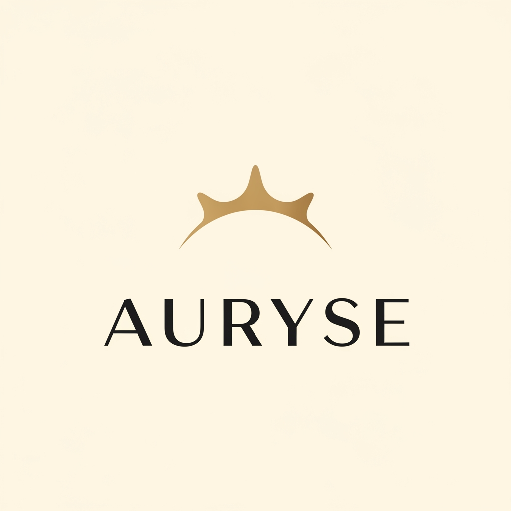 AI Design for Design a luxury jewelry brand logo for AURYSE — a brand whose name combines aura and rise. The logo has two parts:
Symbol: A singular, abstract minimal icon — an open upward arc with two softly flared ends, like an ethereal halo caught mid-ascent. The shape feels like rising energy or radiant light bending upward — not a ring, not a star, not a letter. It should feel timeless, sculptural, and deeply premium. Think: refined negative space, architectural elegance, and the feeling of something luminous lifting.
Wordmark: The name AURYSE set in a refined, modern sans-serif with custom ligatures — particularly the A-U and Y-S connections flowing naturally. The lettering is spaced wide, set in all-caps or mixed case with elevated tracking. The overall feel is editorial luxury — think Bottega Veneta or Loro Piana, not flashy.
Color palette: Warm ivory or off-white background, deep champagne gold or burnished platinum for the symbol, matte black for the wordmark.
Style references: Minimal luxury, high-end European jewelry aesthetic, architectural negative space, no gradients, no drop shadows.
Output: Clean logo on white background, vector-style flat render, no texture overlays.