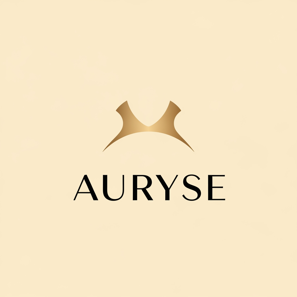AI Design for Design a luxury jewelry brand logo for AURYSE — a brand whose name combines aura and rise. The logo has two parts:
Symbol: A singular, abstract minimal icon — an open upward arc with two softly flared ends, like an ethereal halo caught mid-ascent. The shape feels like rising energy or radiant light bending upward — not a ring, not a star, not a letter. It should feel timeless, sculptural, and deeply premium. Think: refined negative space, architectural elegance, and the feeling of something luminous lifting.
Wordmark: The name AURYSE set in a refined, modern sans-serif with custom ligatures — particularly the A-U and Y-S connections flowing naturally. The lettering is spaced wide, set in all-caps or mixed case with elevated tracking. The overall feel is editorial luxury — think Bottega Veneta or Loro Piana, not flashy.
Color palette: Warm ivory or off-white background, deep champagne gold or burnished platinum for the symbol, matte black for the wordmark.
Style references: Minimal luxury, high-end European jewelry aesthetic, architectural negative space, no gradients, no drop shadows.
Output: Clean logo on white background, vector-style flat render, no texture overlays.