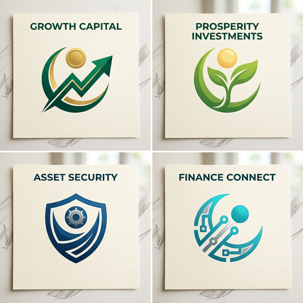 AI Design for this my logo sample idea my topic is "finance" so u can add on some elements to relate finance related and give the unique logo designs ONLY USED to given logo