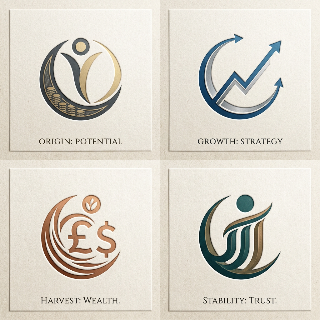 AI Design for this my logo sample idea my topic is "finance" so u can add on some elements to relate finance related and give the unique logo designs ONLY USED to given logo