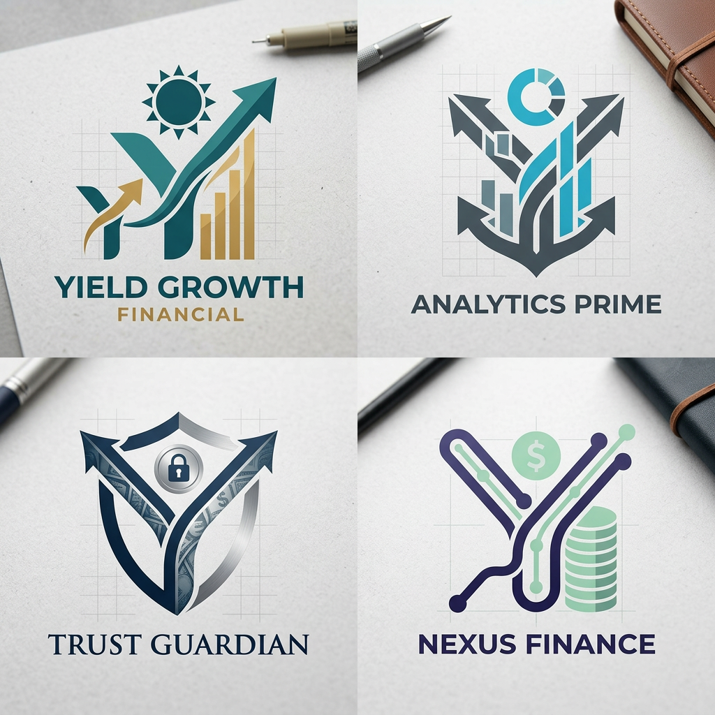 AI Design for this my logo sample idea my topic is "finance" so u can add on some elements to relate finance related and give the unique logo designs to given logo