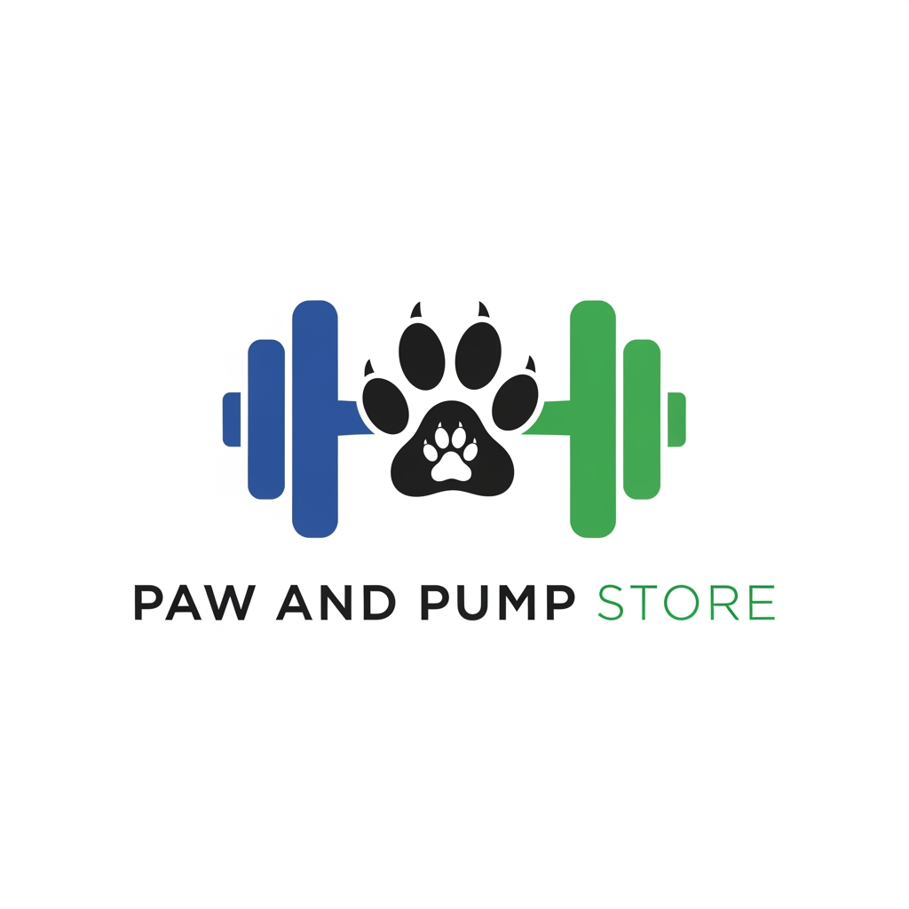 AI Design for i need logo for print on demand store.my niche is pet and fitness.my store name paw and pump store
