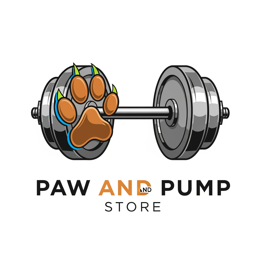 AI Design for i need logo for print on demand store.my niche is pet and fitness.my store name paw and pump store