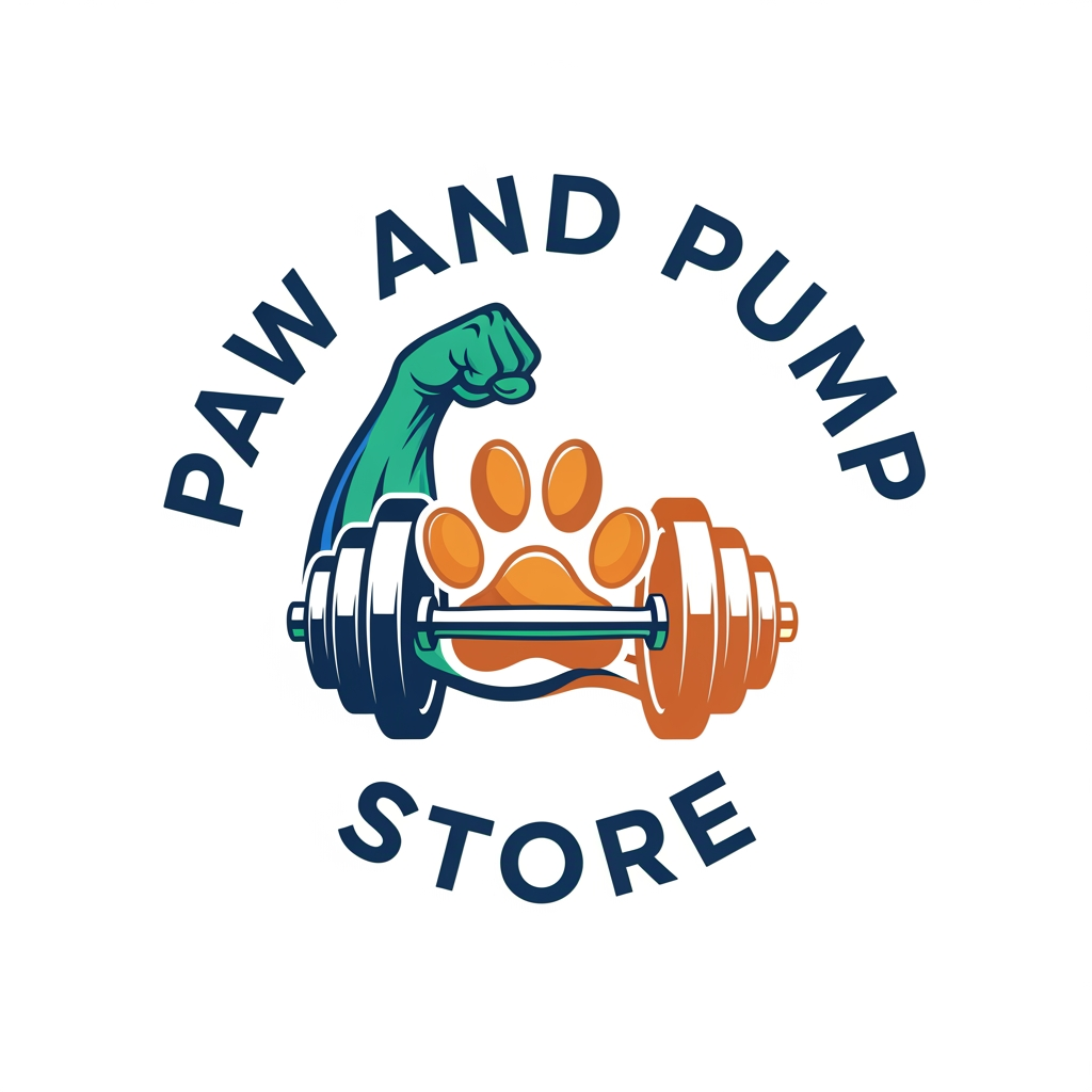 AI Design for i need logo for print on demand store.my niche is pet and fitness.my store name paw and pump store