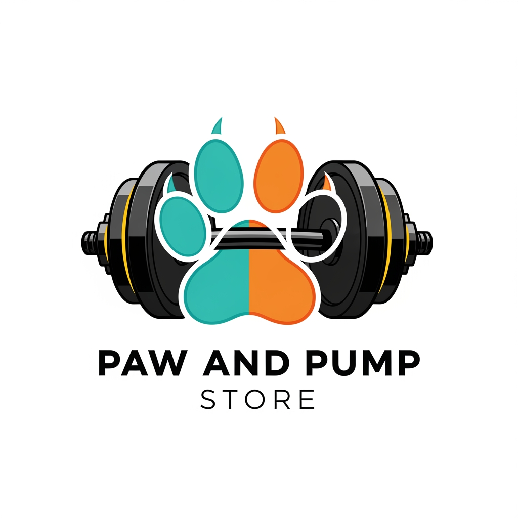 AI Design for i need logo for print on demand store.my niche is pet and fitness.my store name paw and pump store