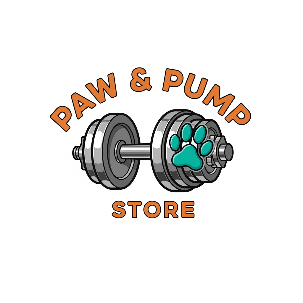 AI Design for i need logo for print on demand store.my niche is pet and fitness.my store name paw and pump store