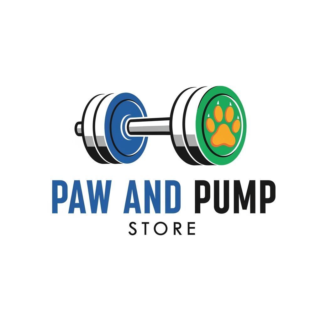 AI Design for i need logo for print on demand store.my niche is pet and fitness.my store name paw and pump store