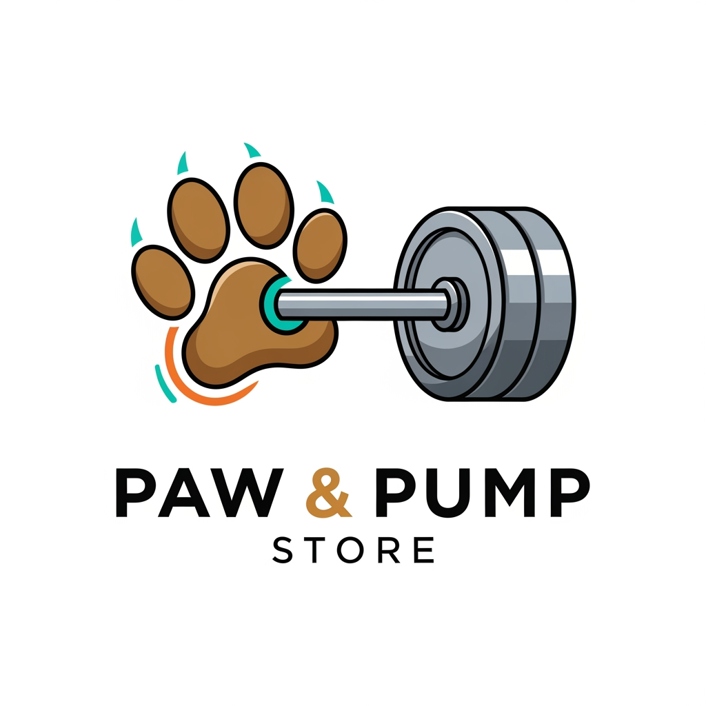 AI Design for i need logo for print on demand store.my niche is pet and fitness.my store name paw and pump store