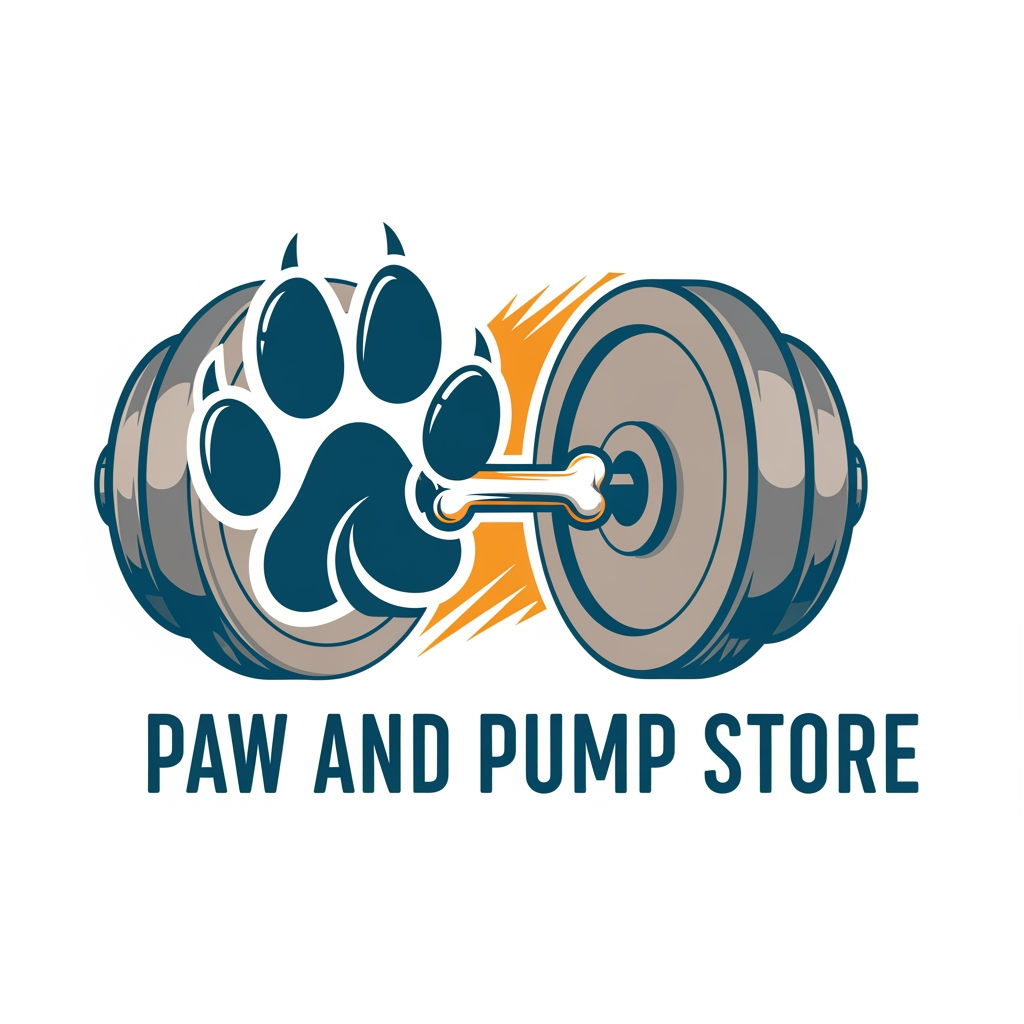 AI Design for i need logo for print on demand store.my niche is pet and fitness.my store name paw and pump store