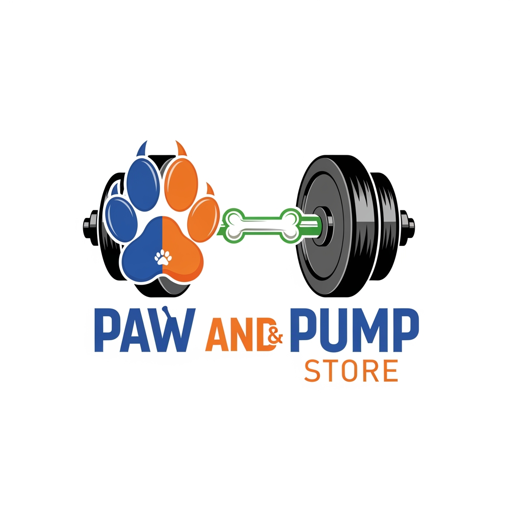 AI Design for i need logo for print on demand store.my niche is pet and fitness.my store name paw and pump store