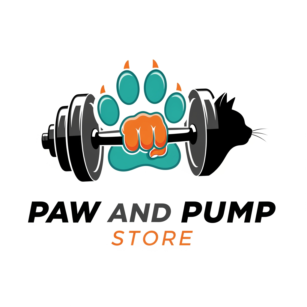 AI Design for i need logo for print on demand store.my niche is pet and fitness.my store name paw and pump store