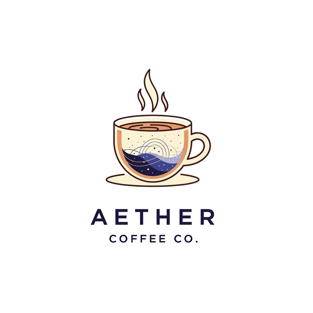 AI Design for Aether Coffee Co.
A new premium coffee brand is launching in India and wants a complete social media campaign.  Brand personality: Premium Modern Minimal Cozy...... create a icon logo for the above coffee cafe