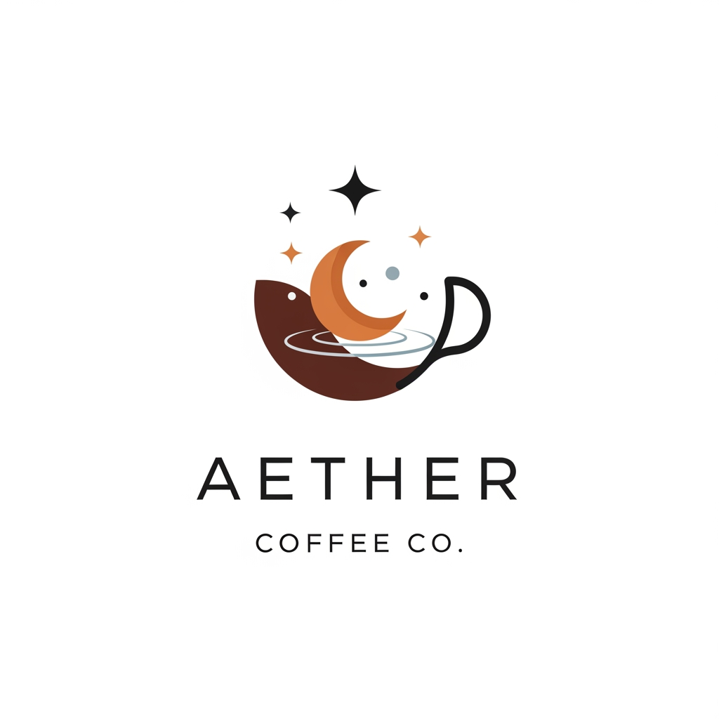 AI Design for Aether Coffee Co.
A new premium coffee brand is launching in India and wants a complete social media campaign.  Brand personality: Premium Modern Minimal Cozy...... create a icon logo for the above coffee cafe