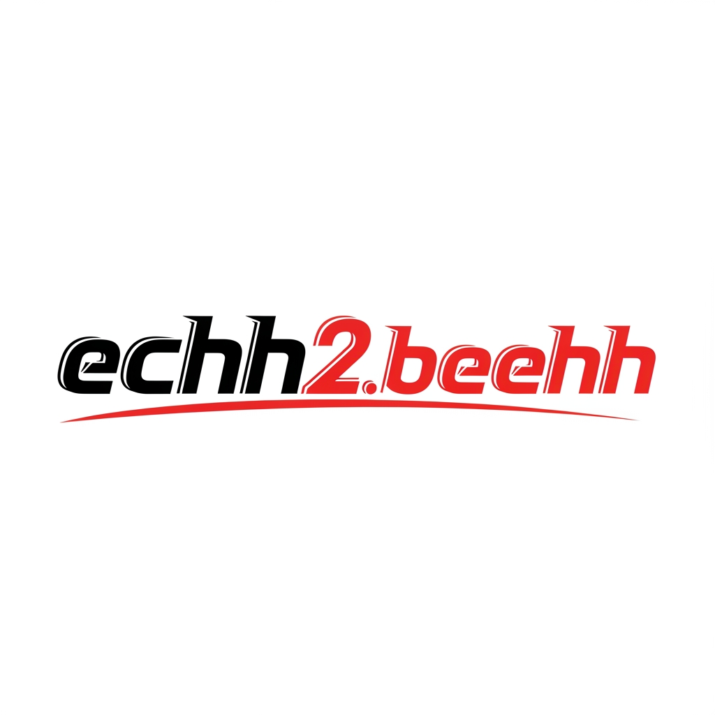 AI Design for elogo yechh2.beehh  blak and red color theme