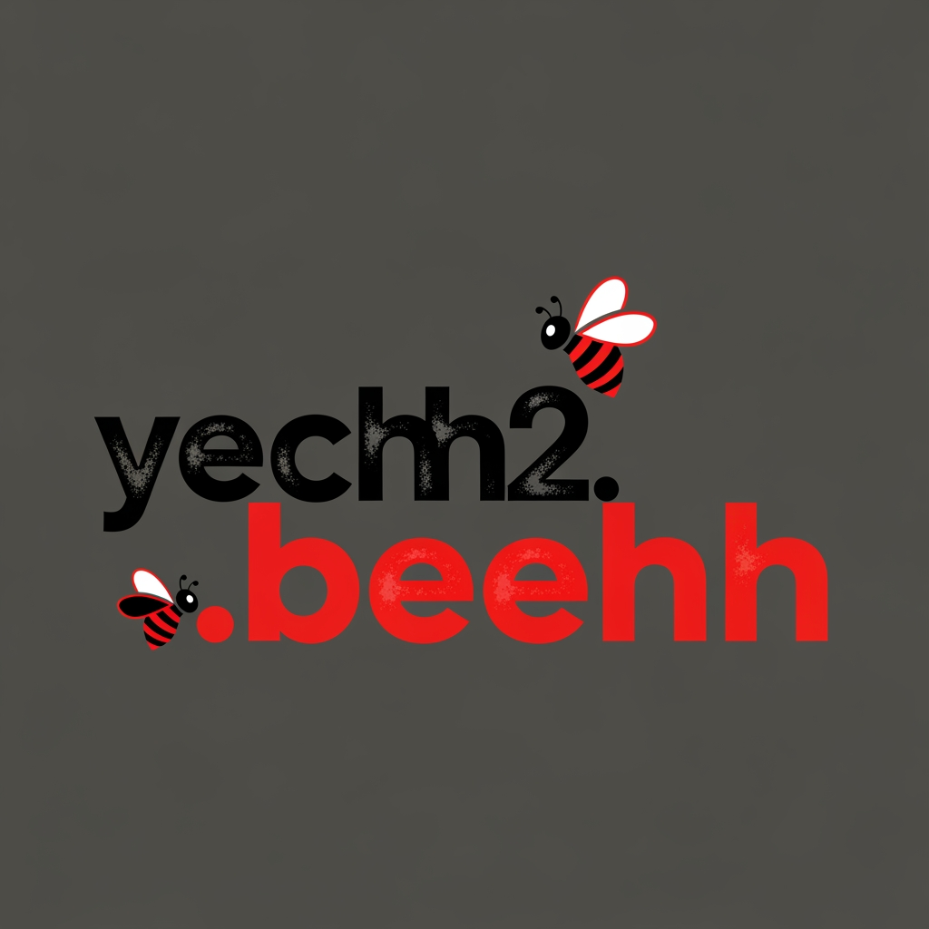 AI Design for ccreativelogo yechh2.beehh  blak and red color theme