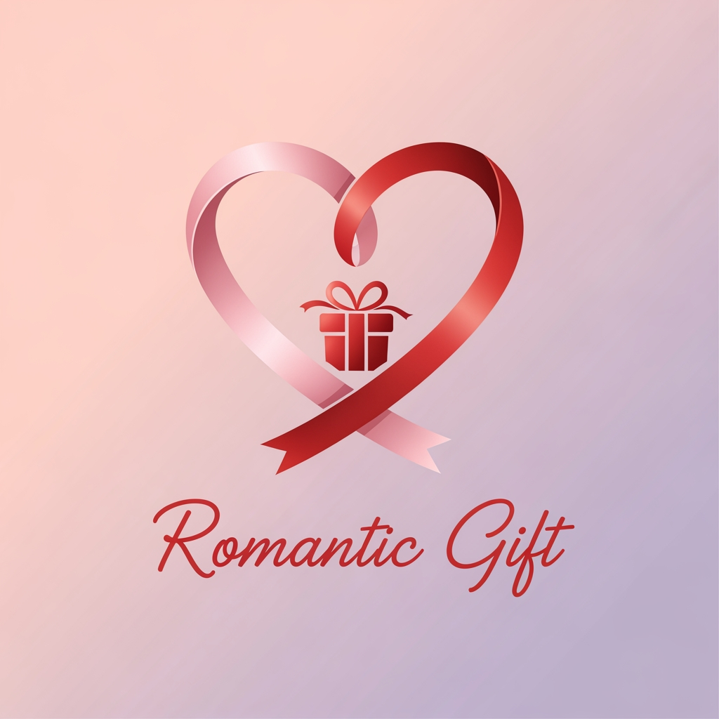 AI Design for i want  to makr a logo for my fb bsiness page where gift items will be sold . my page name is romantic gift . mka e a few logo designs for me .