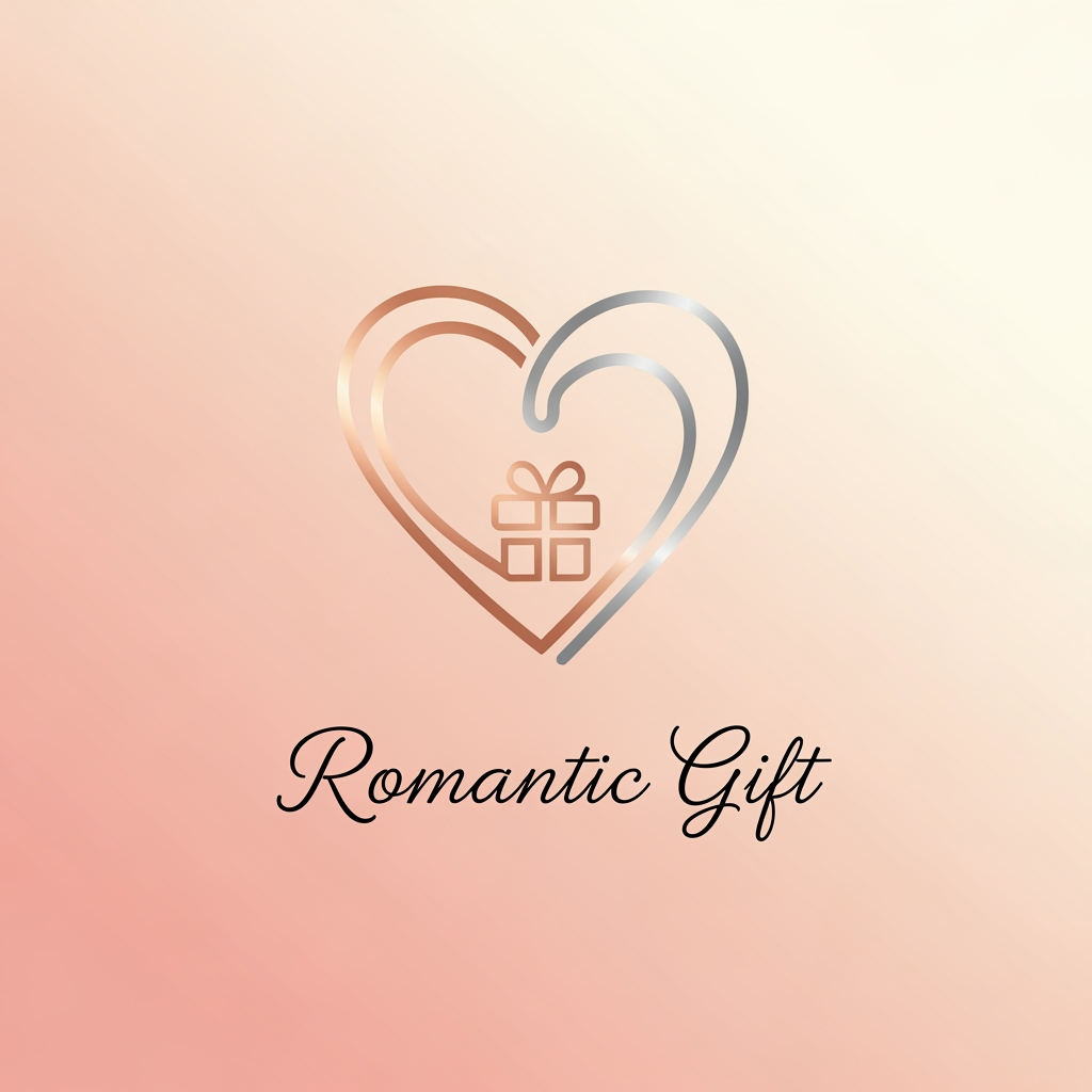 AI Design for i want  to makr a logo for my fb bsiness page where gift items will be sold . my page name is romantic gift . mka e a few logo designs for me .