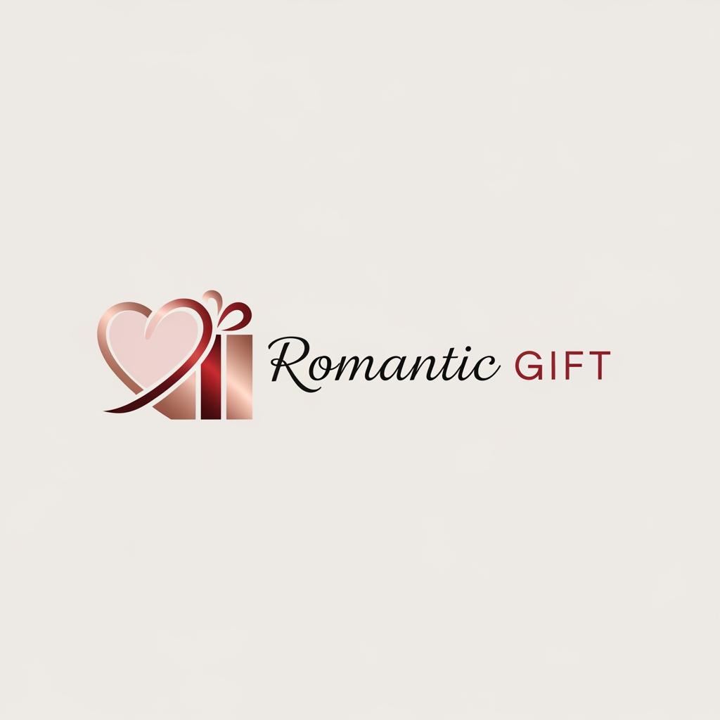 AI Design for i want  to makr a logo for my fb bsiness page where gift items will be sold . my page name is romantic gift . mka e a few logo designs for me .
