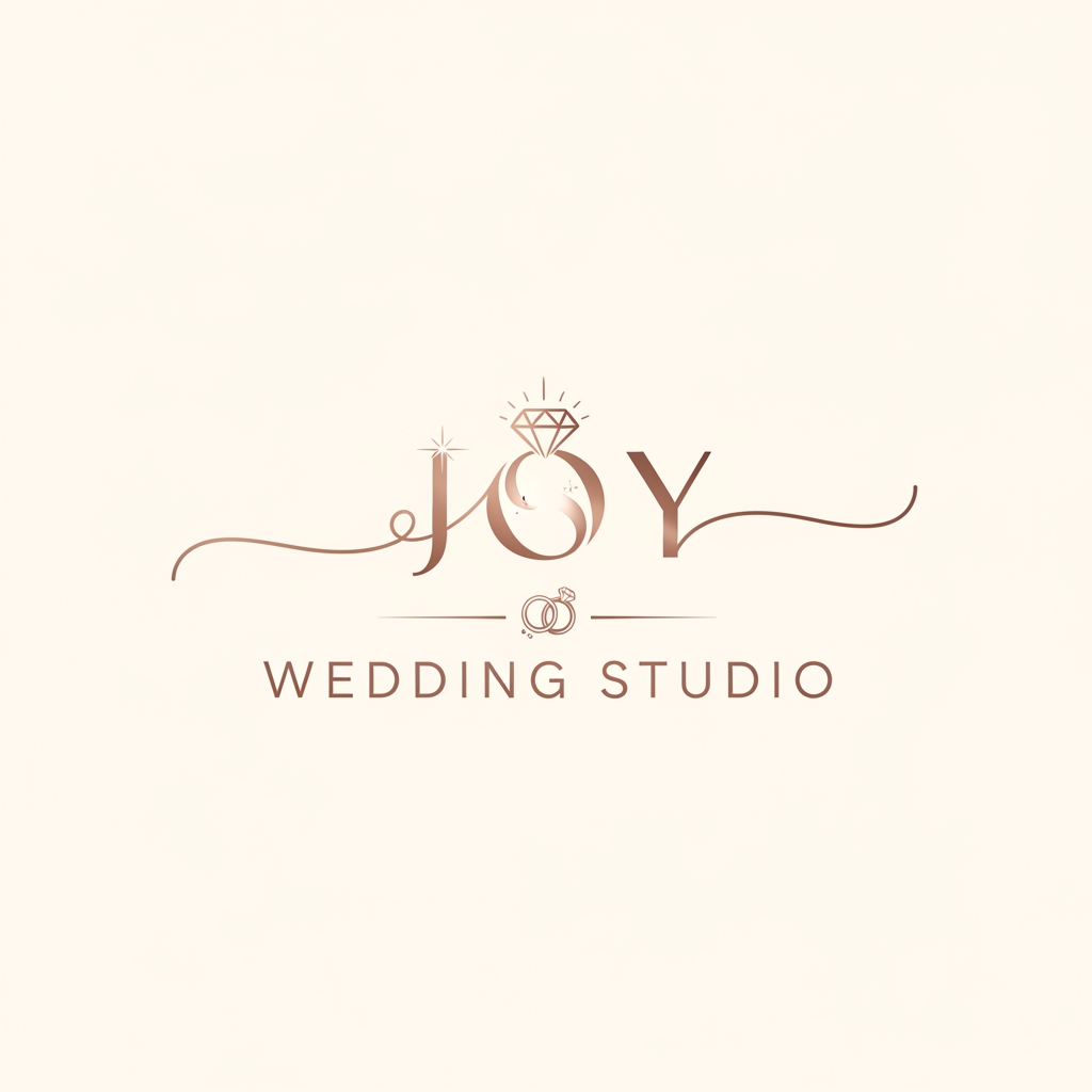 AI Design for JOY WEDDING STUDIO CREATE THE LOGO  I WANT TO SOME PROFESTIONAL