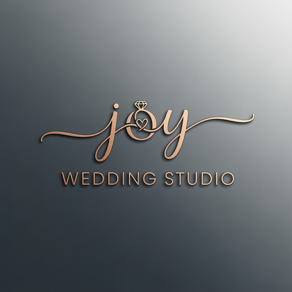 AI Design for JOY WEDDING STUDIO CREATE THE LOGO  I WANT TO SOME PROFESTIONAL