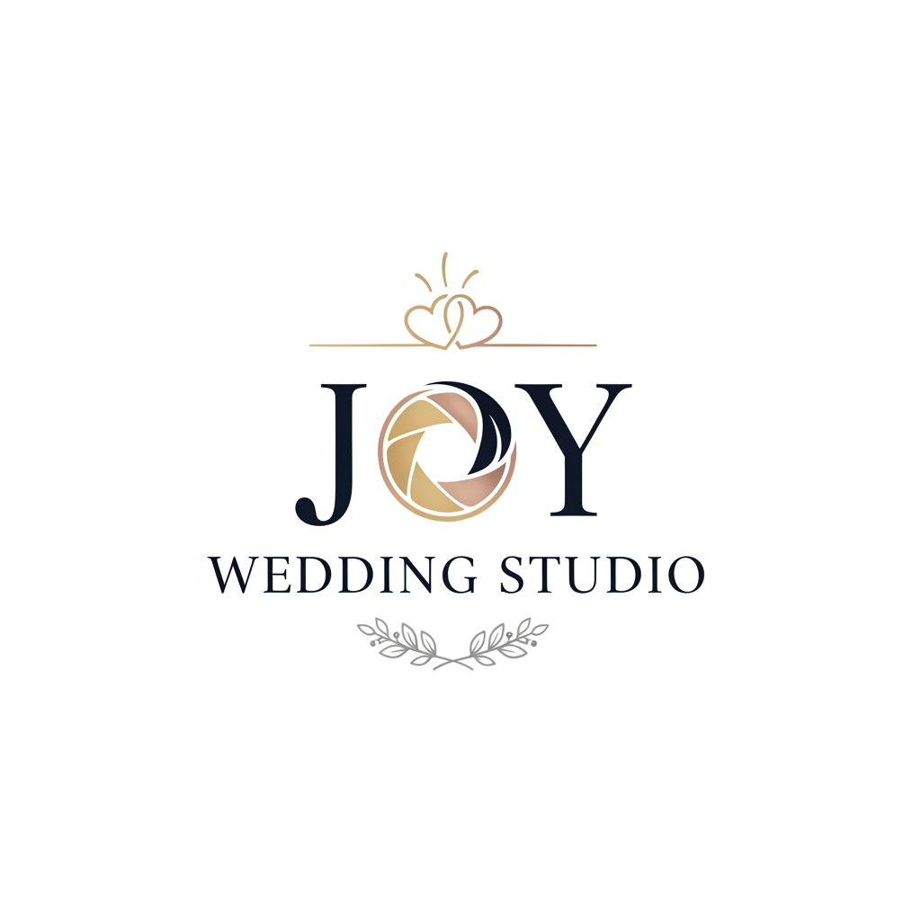 AI Design for JOY WEDDING STUDIO CREATE THE LOGO  I WANT TO SOME PROFESTIONAL