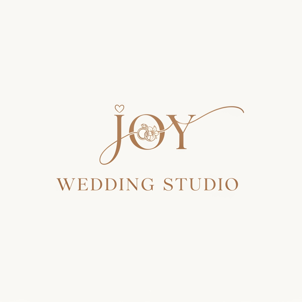 AI Design for JOY WEDDING STUDIO CREATE THE LOGO