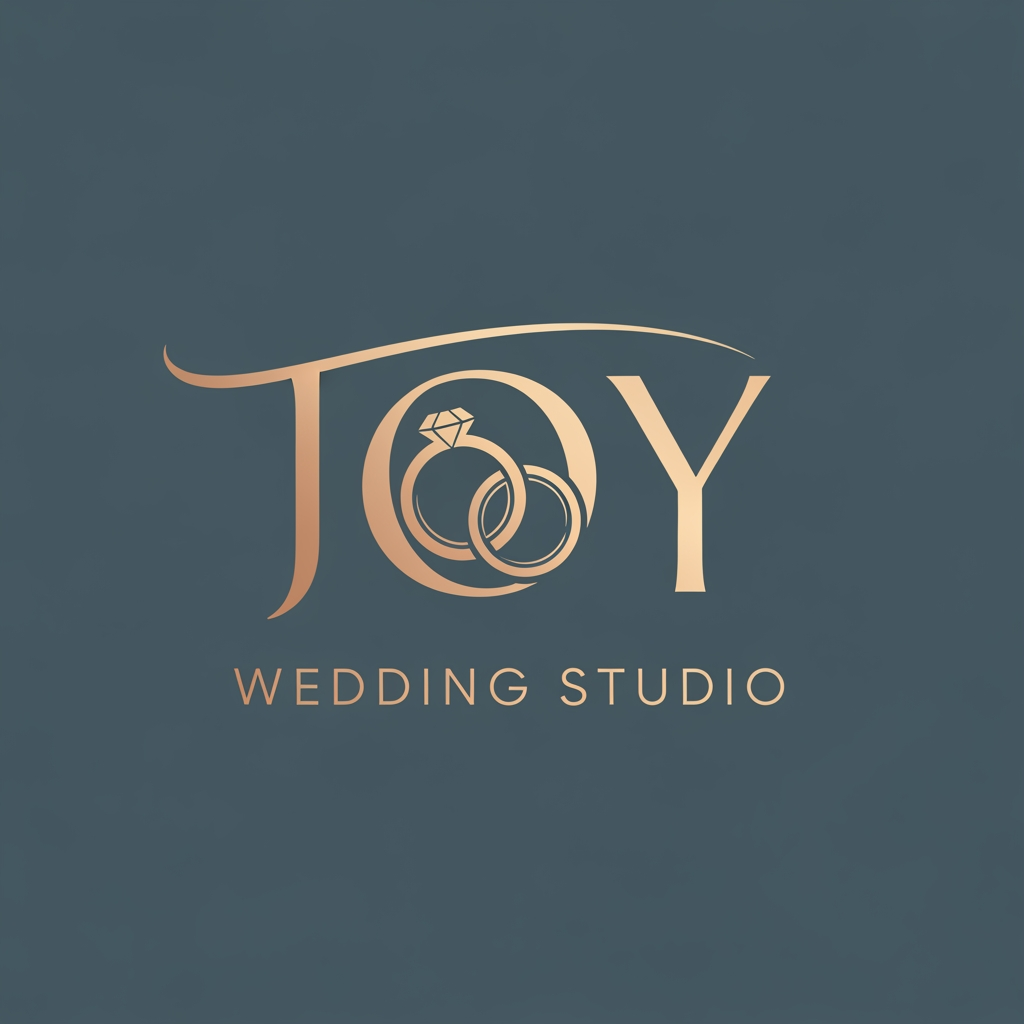AI Design for JOY WEDDING STUDIO CREATE THE LOGO
