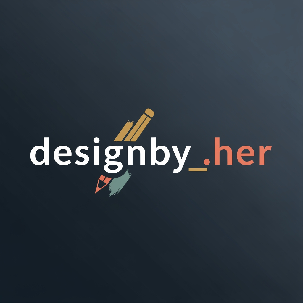 AI Design for my id name is designby_.her and i want to a logo just like professional