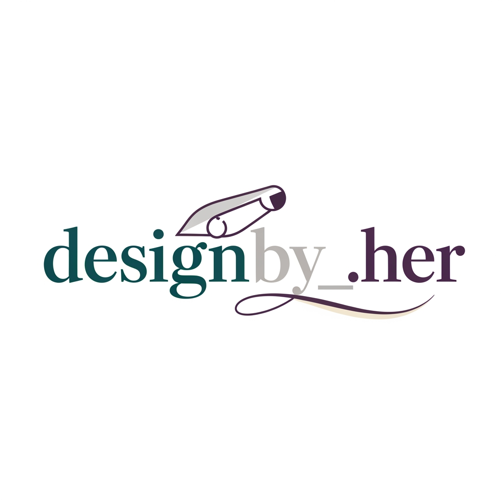 AI Design for my id name is designby_.her and i want to a logo just like professional