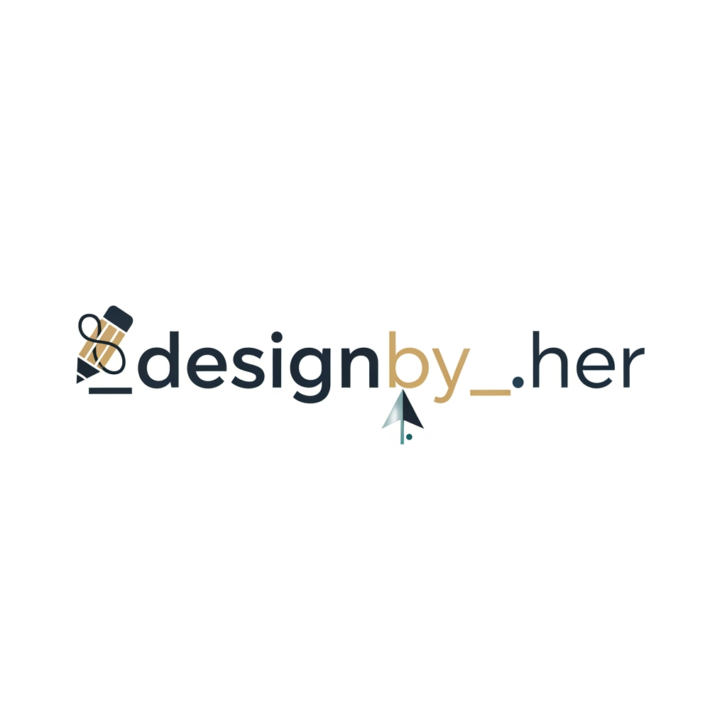 AI Design for my id name is designby_.her and i want to a logo just like professional