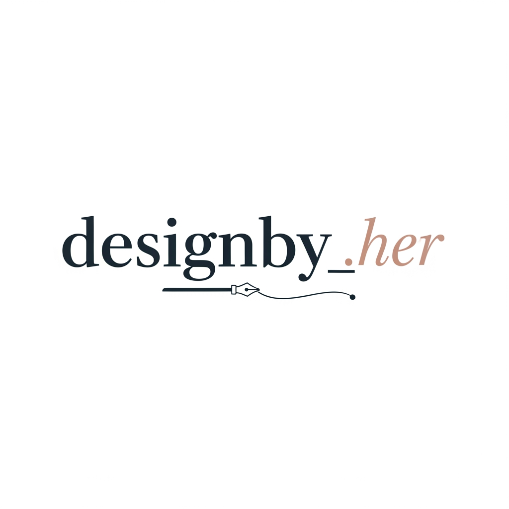 AI Design for my id name is designby_.her and i want to a logo just like professional
