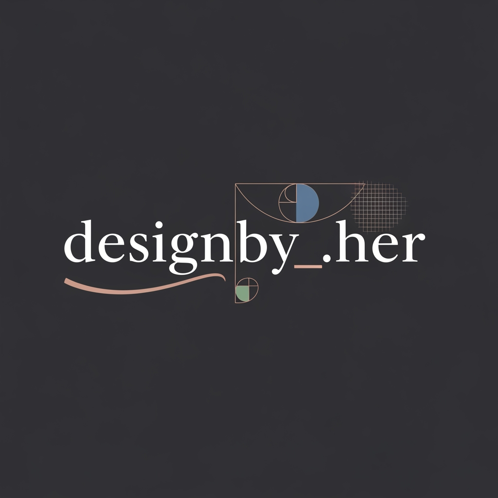 AI Design for my id name is designby_.her and i want to a logo just like professional